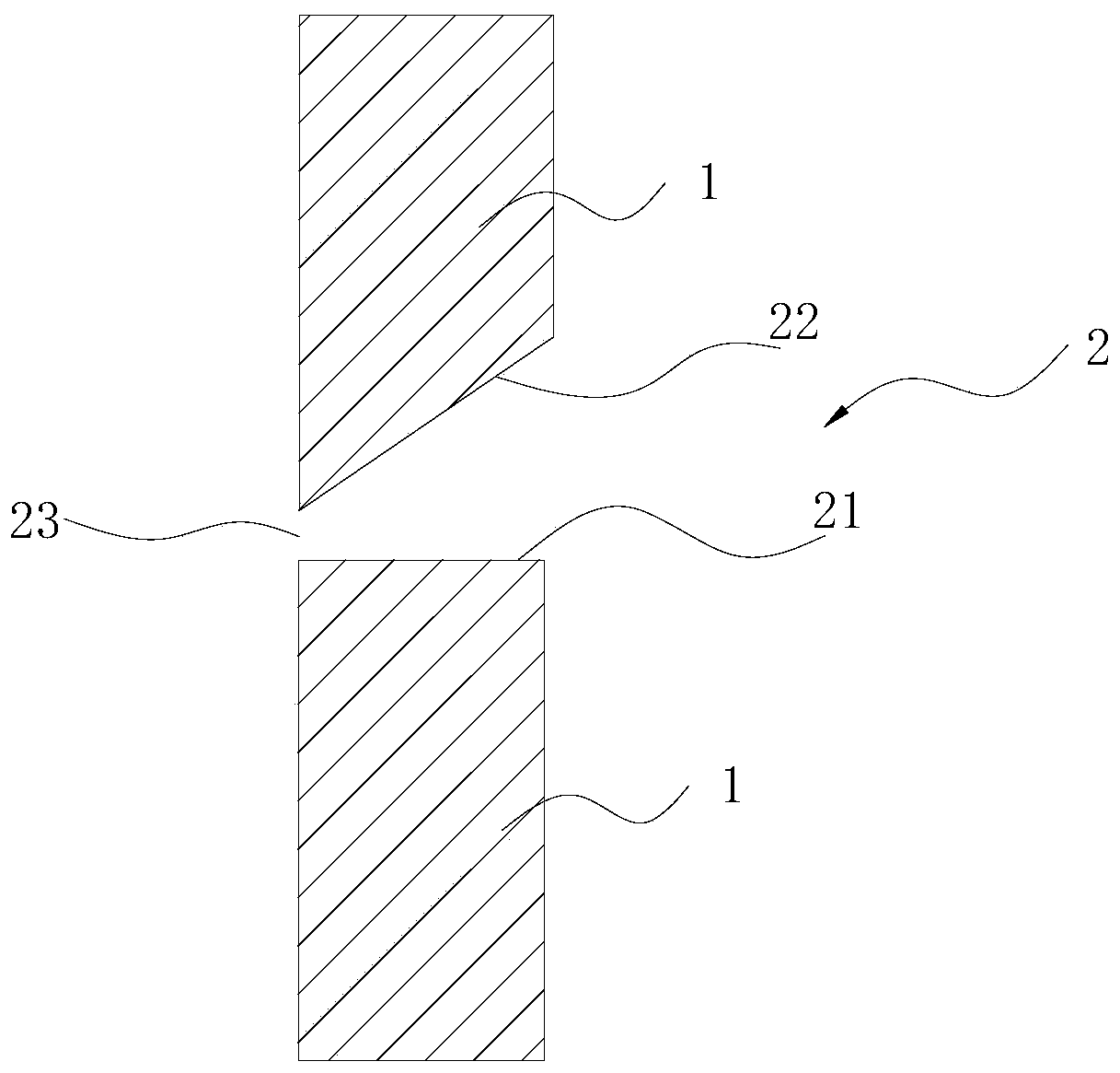 Welding method of transverse butt seam one-sided submerged arc welding