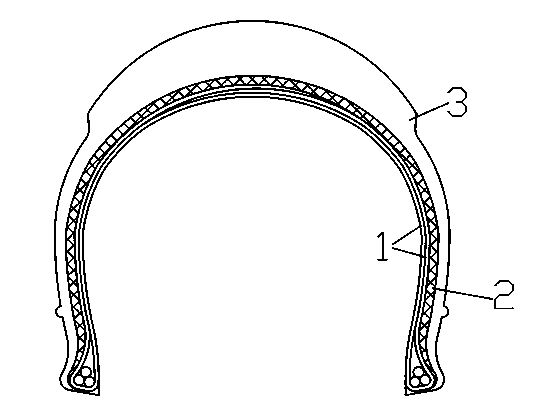 Weight-resistant tire for bicycle