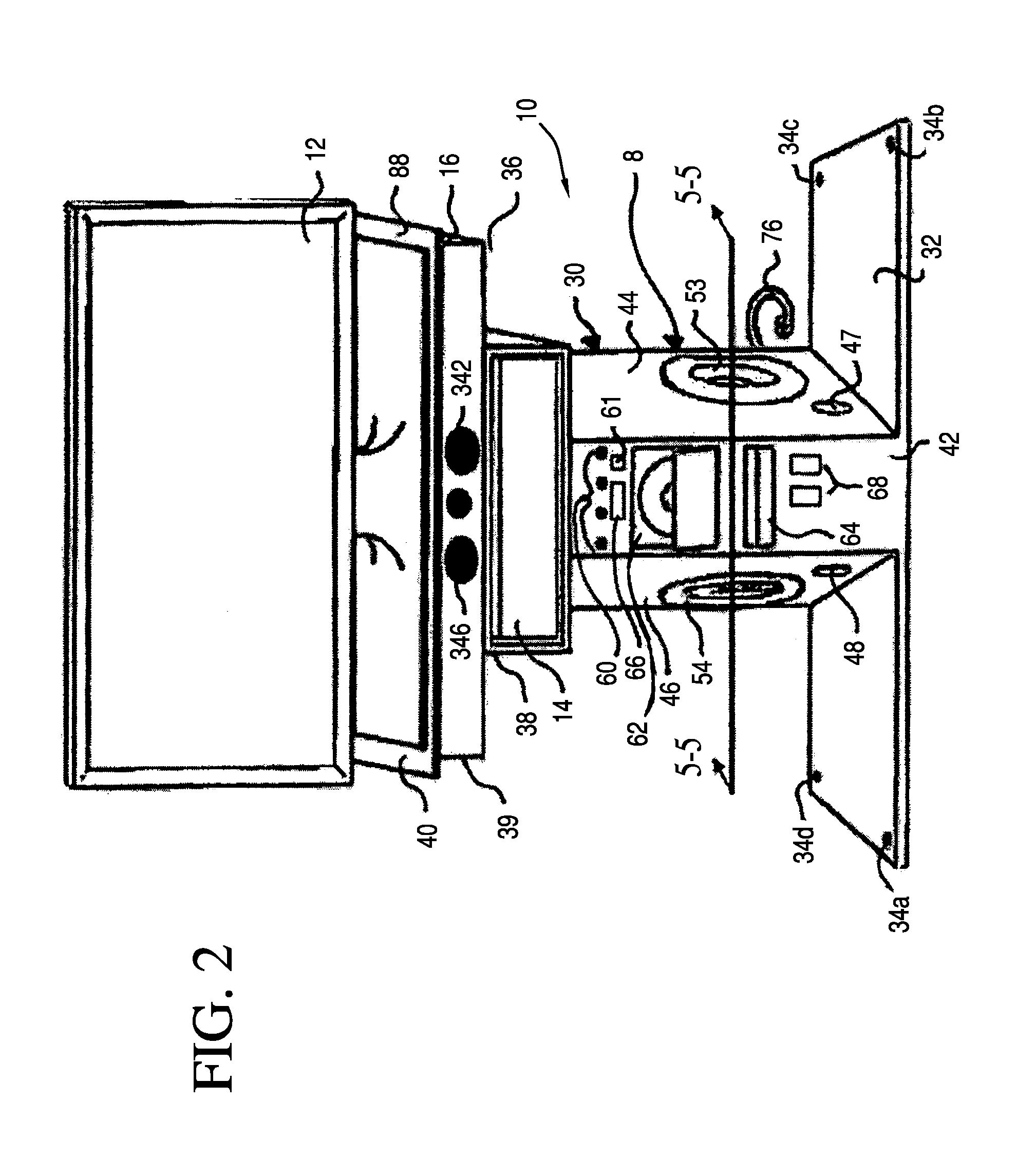 Method and support structure for integrating audio and video components