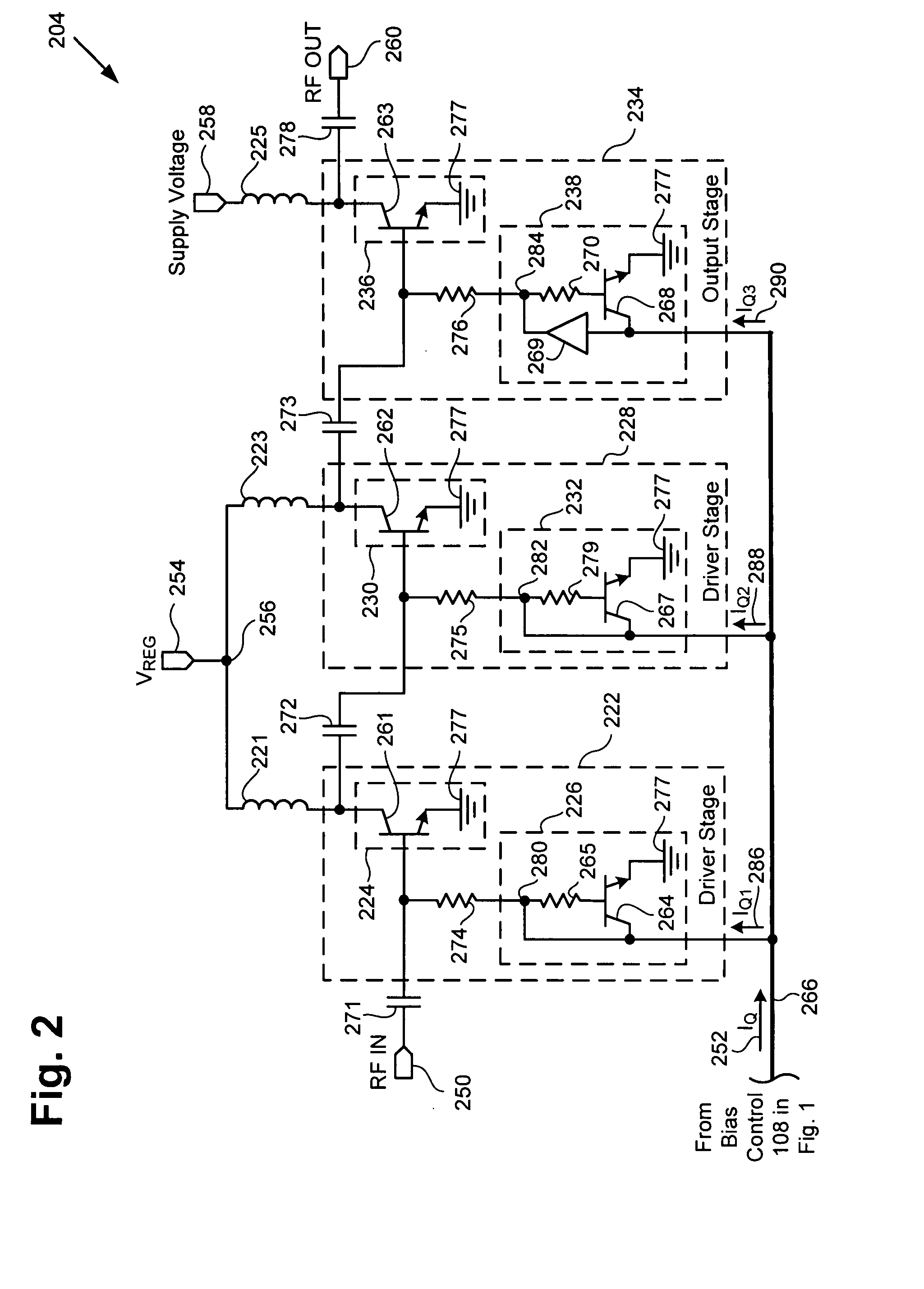 Multimode amplifier for operation in linear and saturated modes