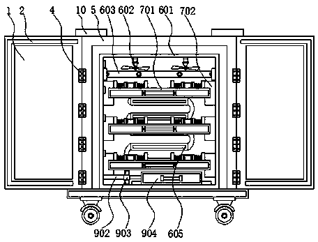 Storing device used for super heat conductivity high polymer materials and capable of reducing water vapor