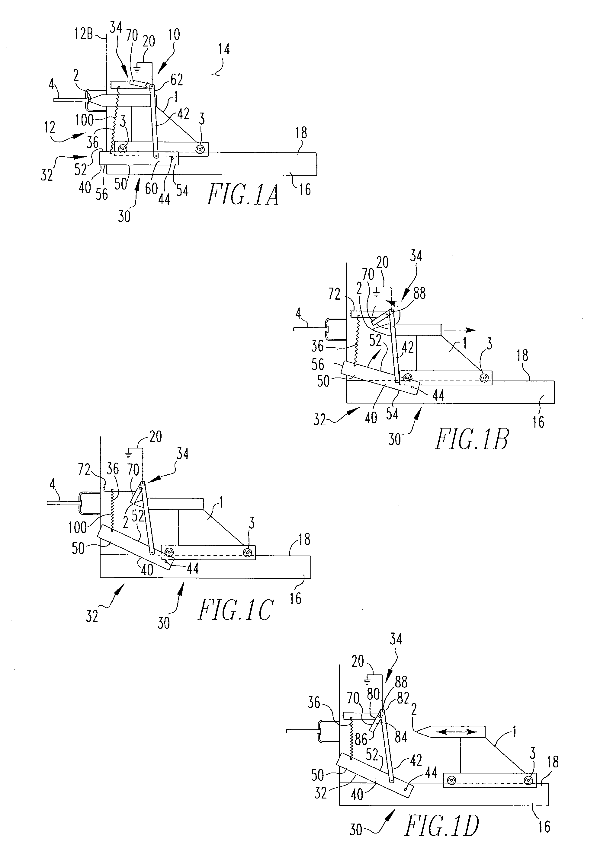 Automatic static grounding device for electrical components