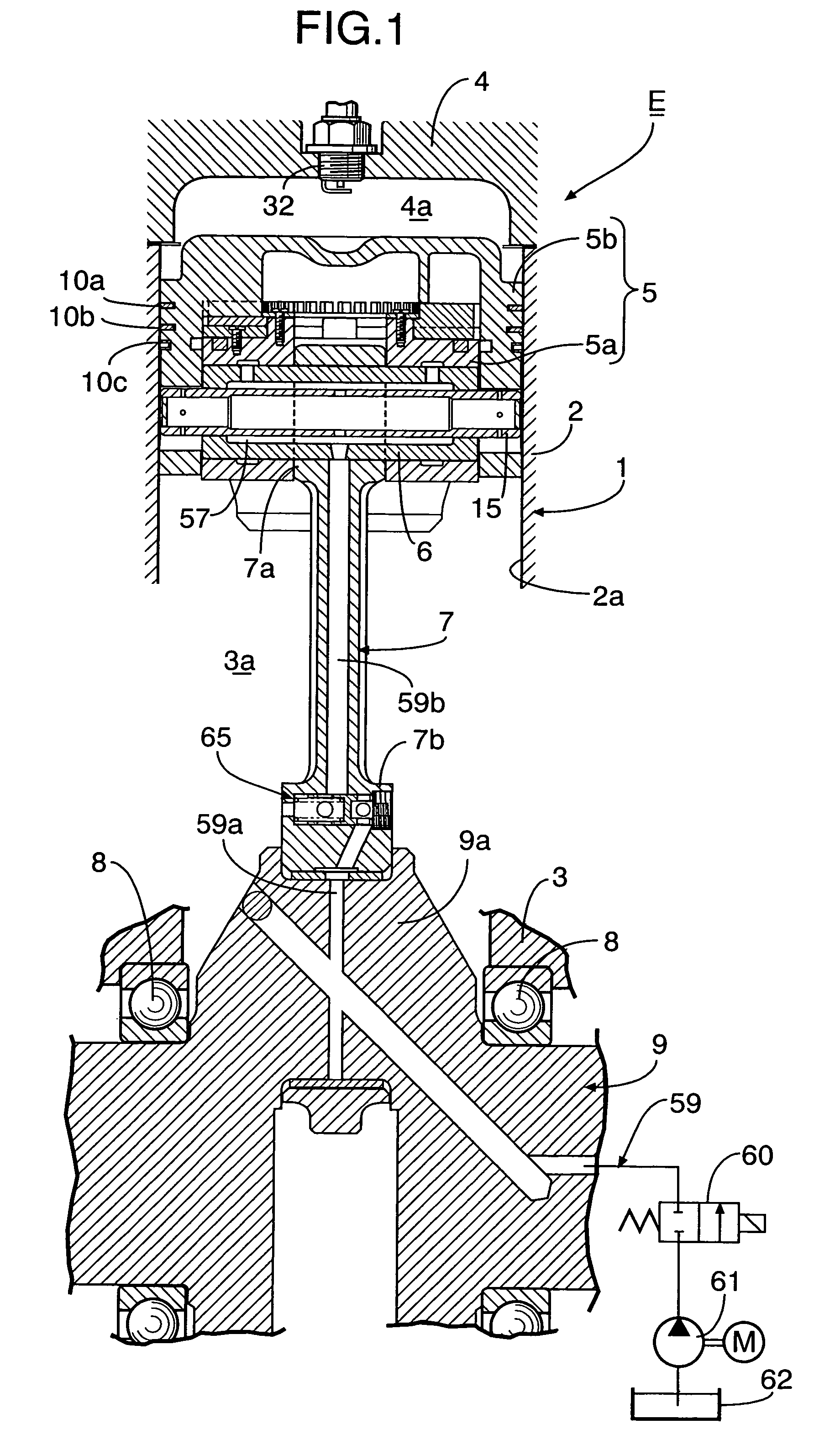 Control device for hydraulic actuator in piston