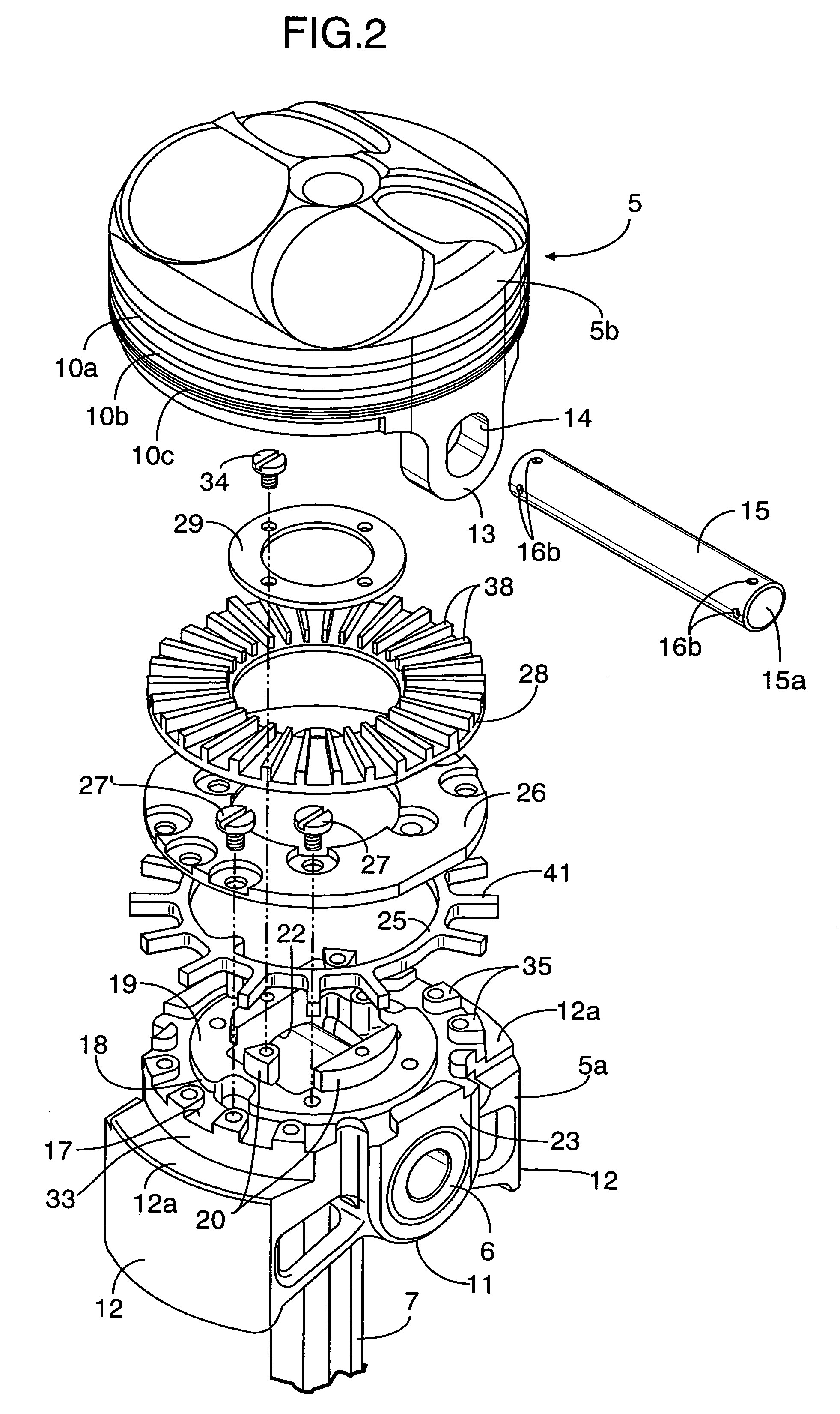 Control device for hydraulic actuator in piston