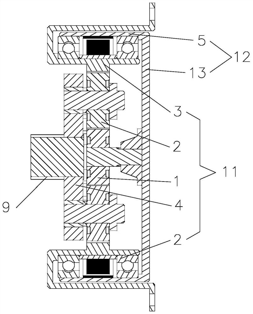 High-energy-consumption-density torsional eddy current damping device and damping system