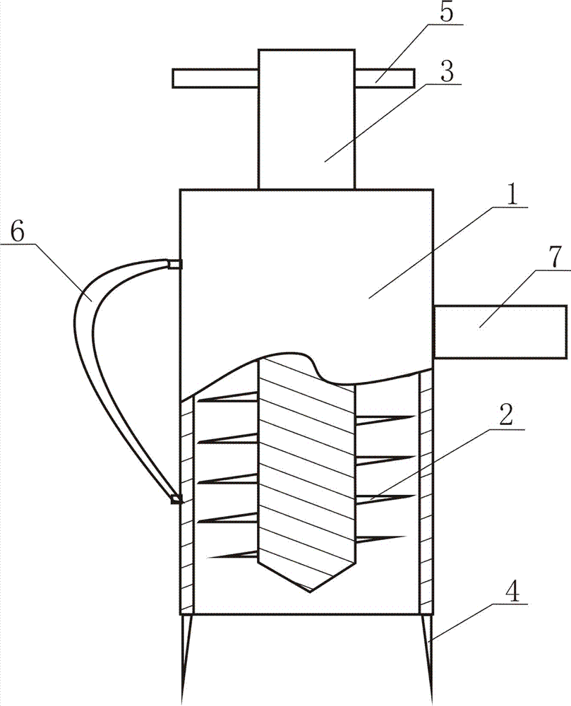 Experimental powder sampling device with brace