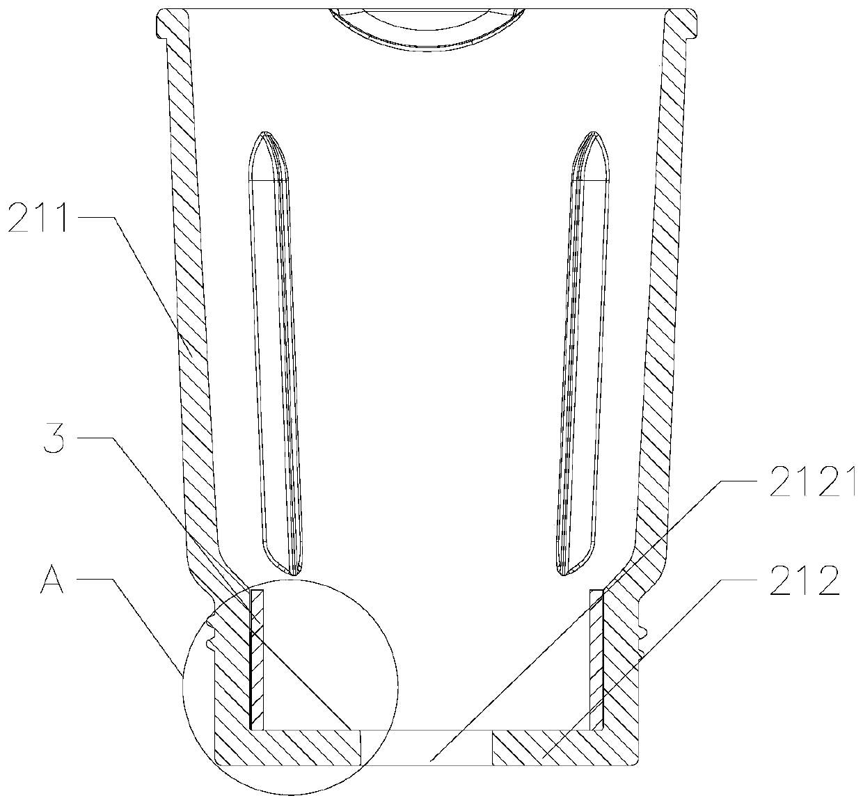 Portable food processor with high heating efficiency