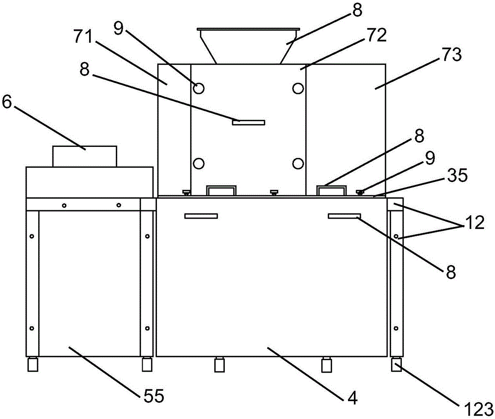 Food thread drawing device