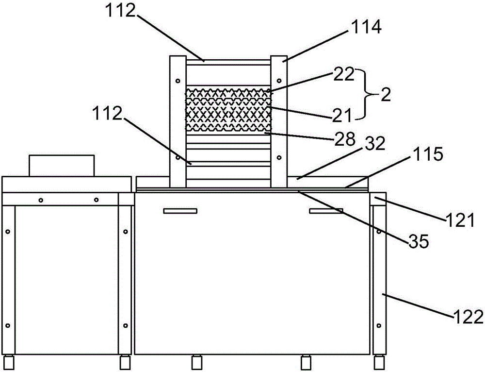 Food thread drawing device