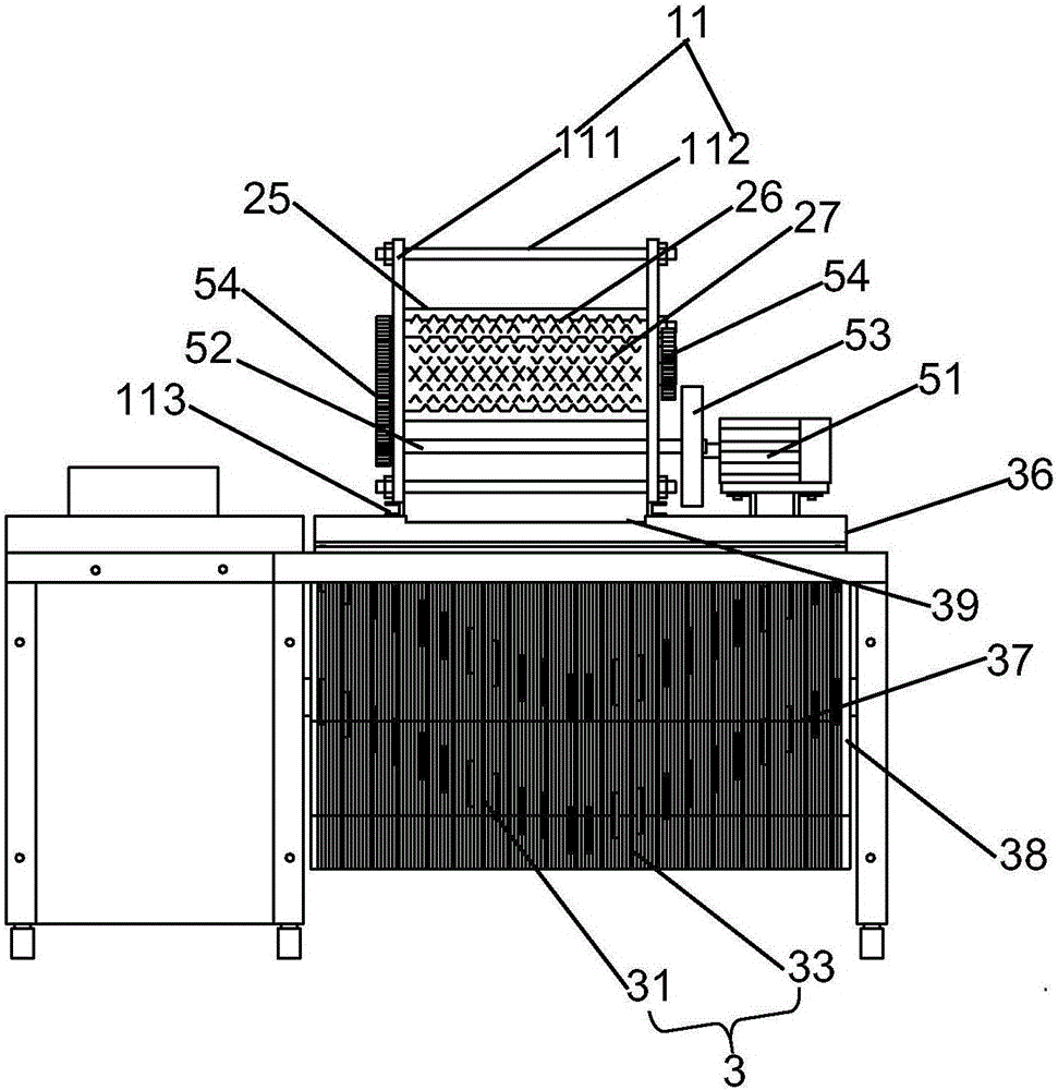 Food thread drawing device