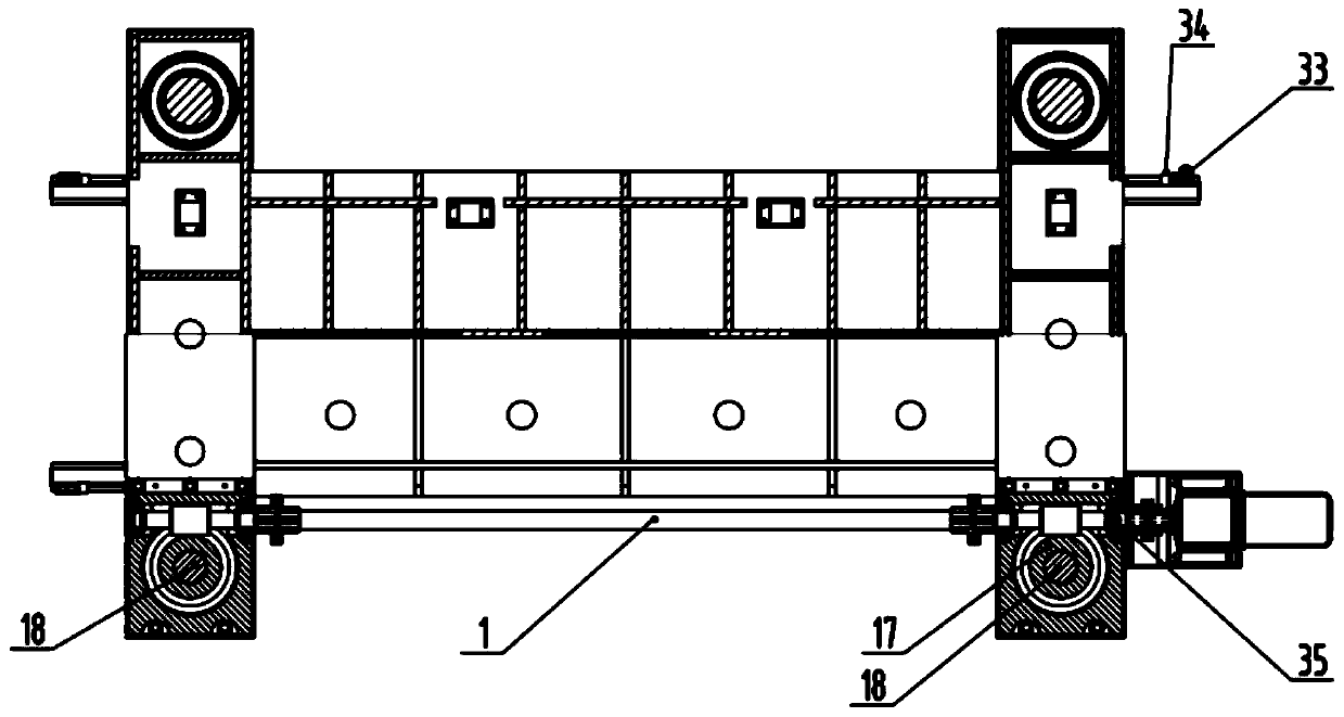 Quick roll changing leveling machine