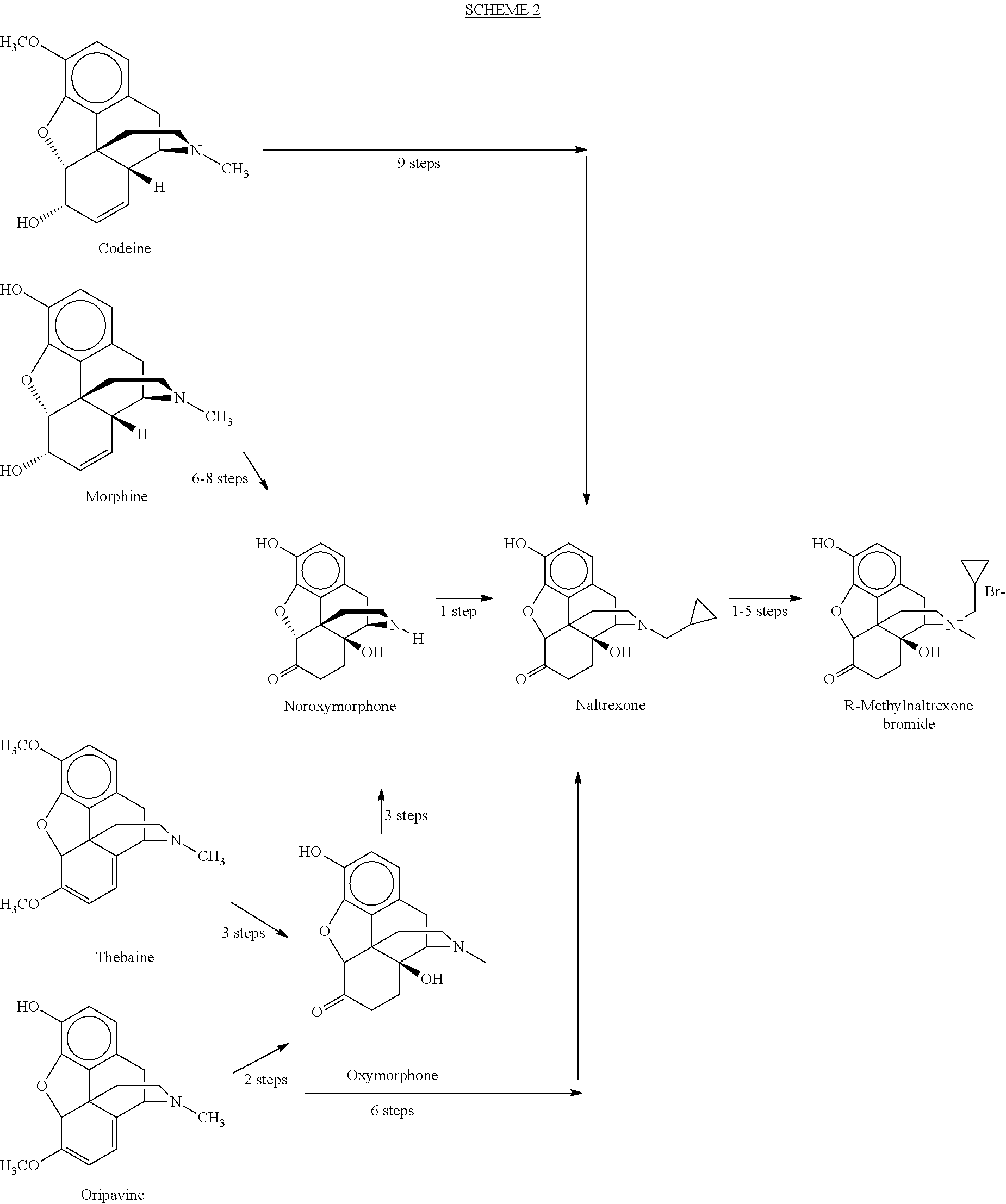 Processes for the preparation of morphinane and morphinone compounds