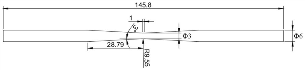 Method for predicting crack initiation stress by combining small taper experiment with simulation