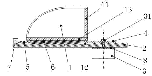 Rear-view mirror of automobile allowing adjusting location