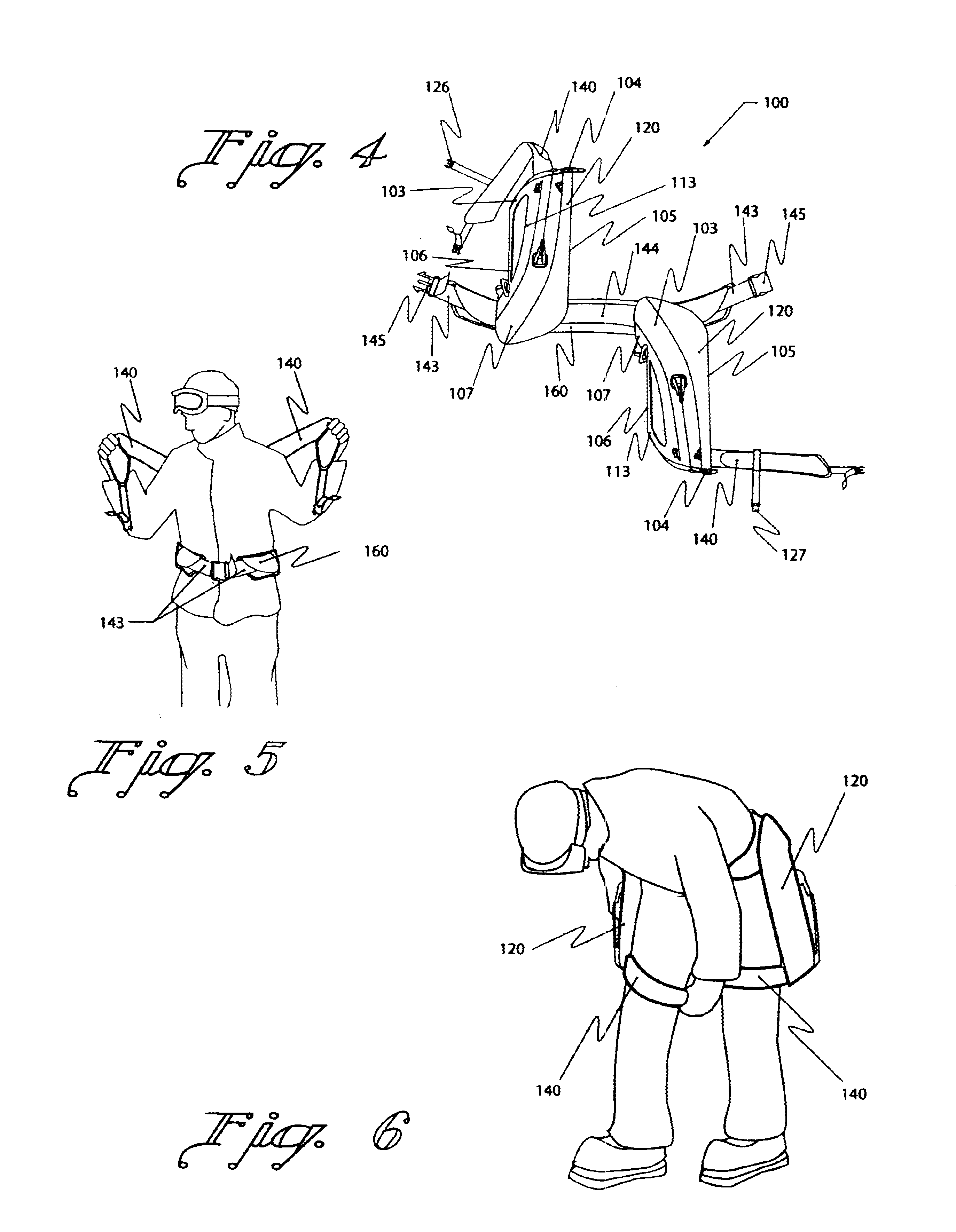 Bifurcated carrier pack for transporting recreational equipment