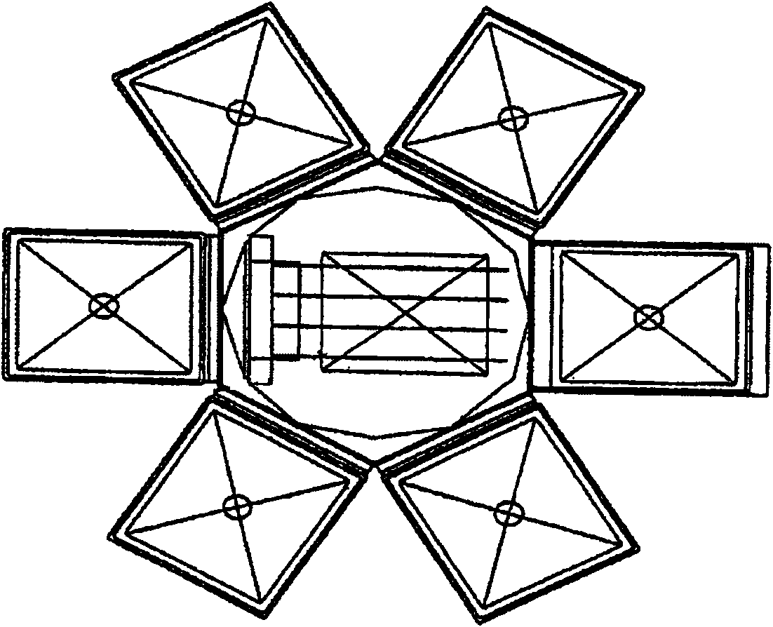 Vacuum pressure paint dipping cluster equipment with improved drying device