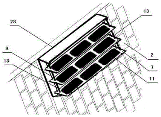 Method for collecting and utilizing building window/veranda solar energy