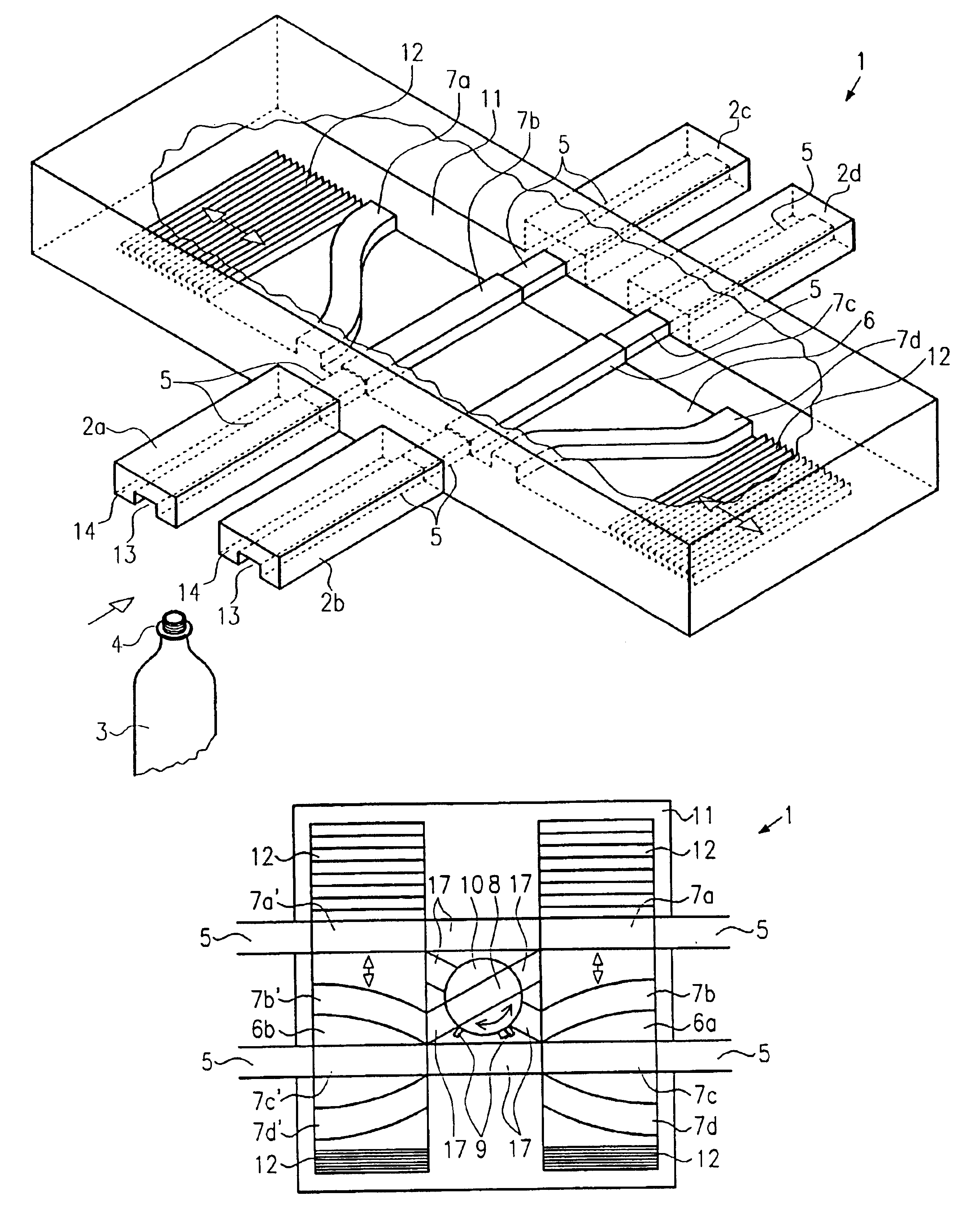 Switching device for pneumatic conveyor