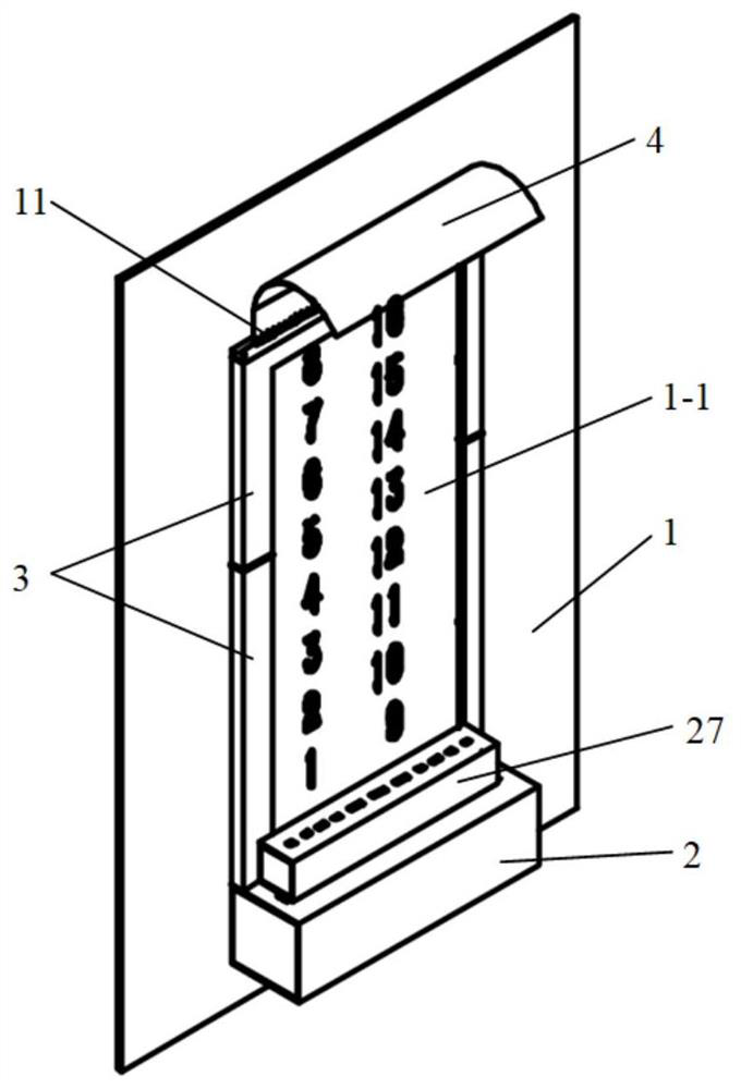 Telescopic elevator key antibacterial film coating device