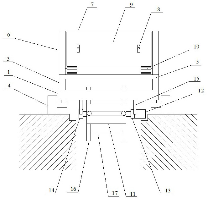 Cable trench cover plate laying device and method