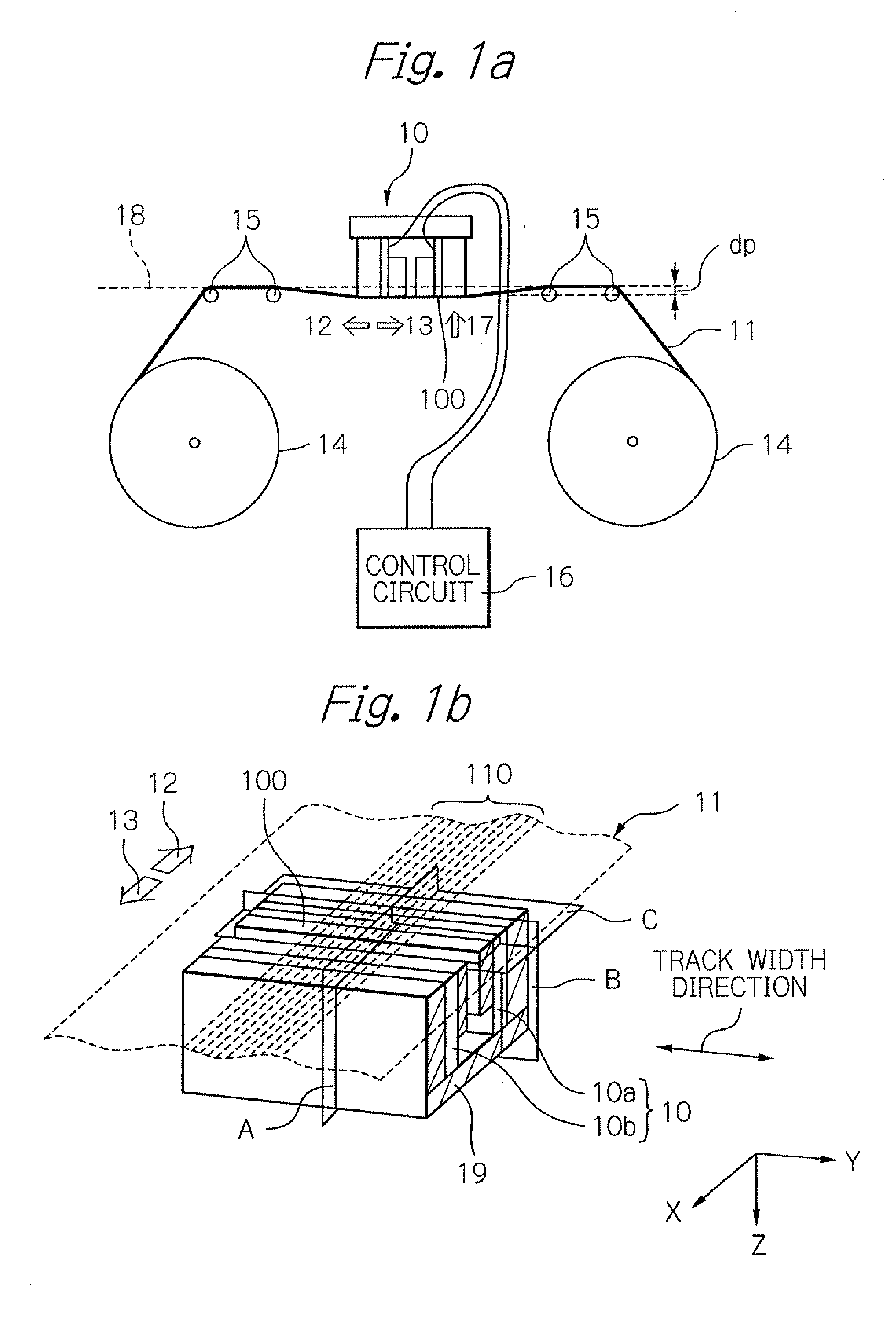 Thin-film magnetic head with variable-volume cavity in medium-opposed surface