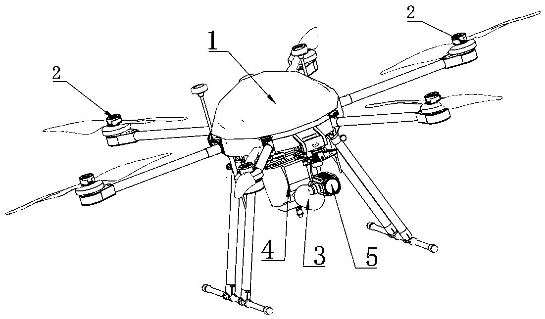 Compact-type multi-rotor fuel-electric hybrid unmanned aerial vehicle