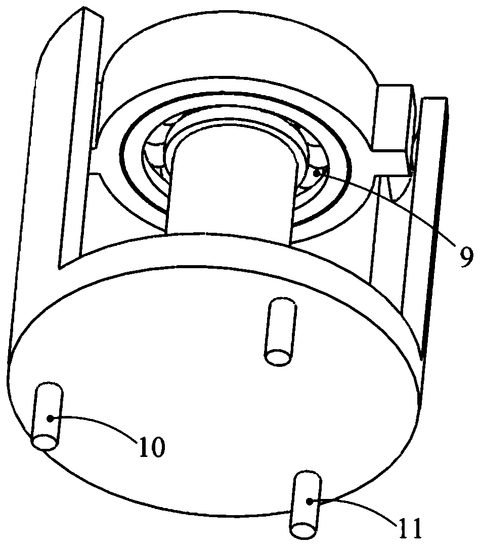 Electrostrictive fretting structure and control method for improving tracking accuracy of two-axis turntable