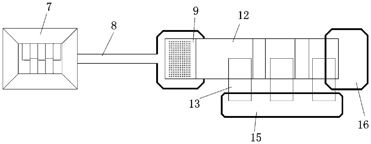 Comprehensive treatment device for household garbage recycling sorting