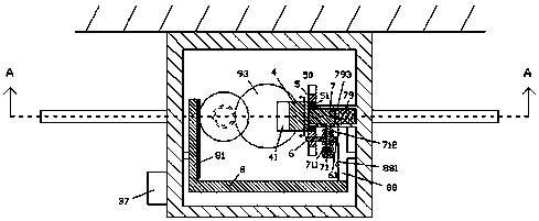 A computer display device assembly with flashing indicator lights