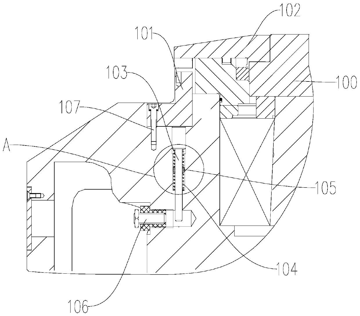 Locking mechanism and spindle structure