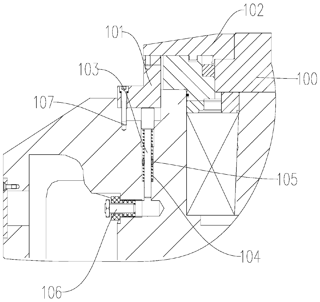 Locking mechanism and spindle structure