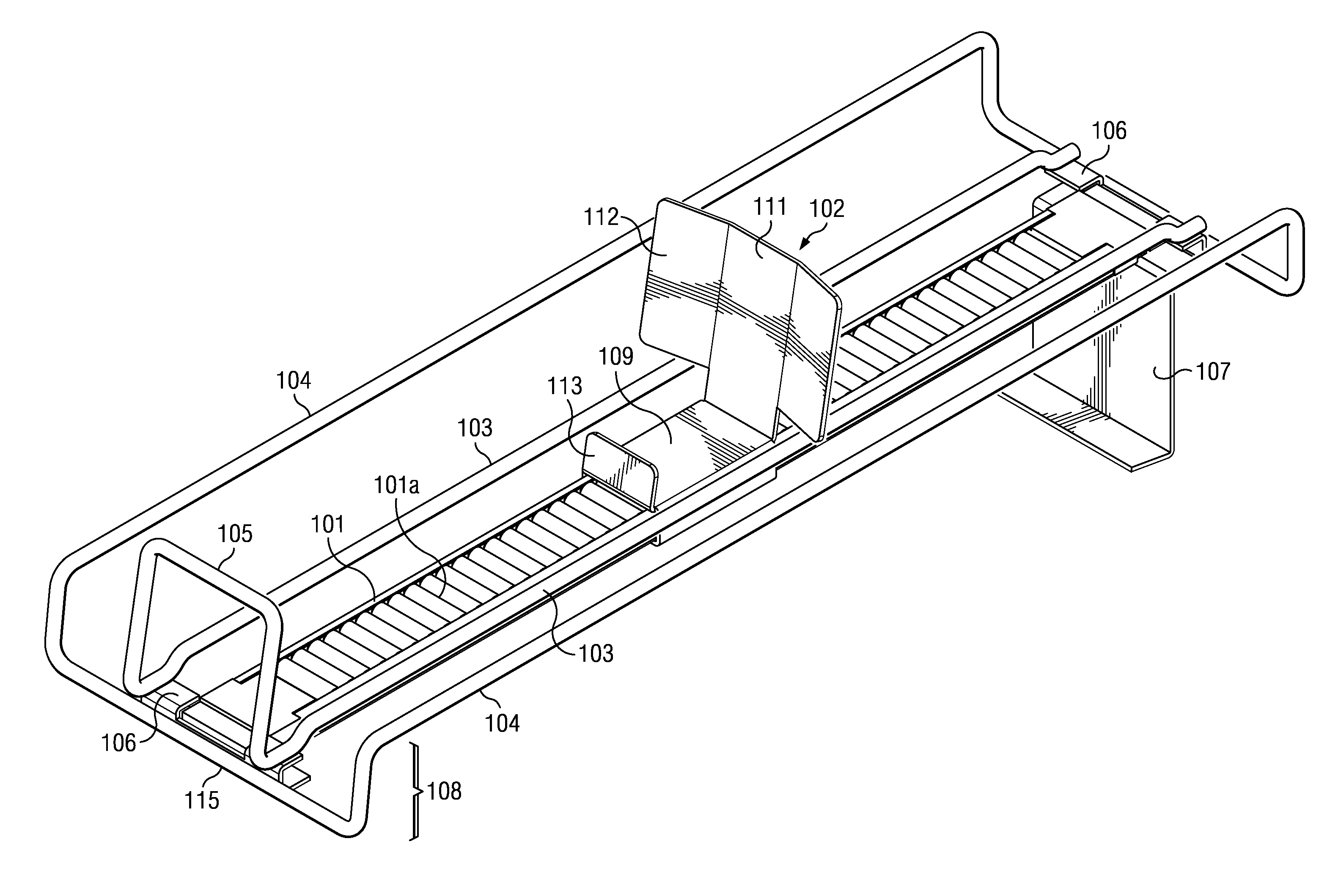 Dual plane self-adjusting shelf