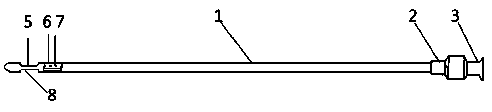 Axillary osmidrosis pumping and scraping needle with round head