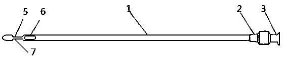 Axillary osmidrosis pumping and scraping needle with round head