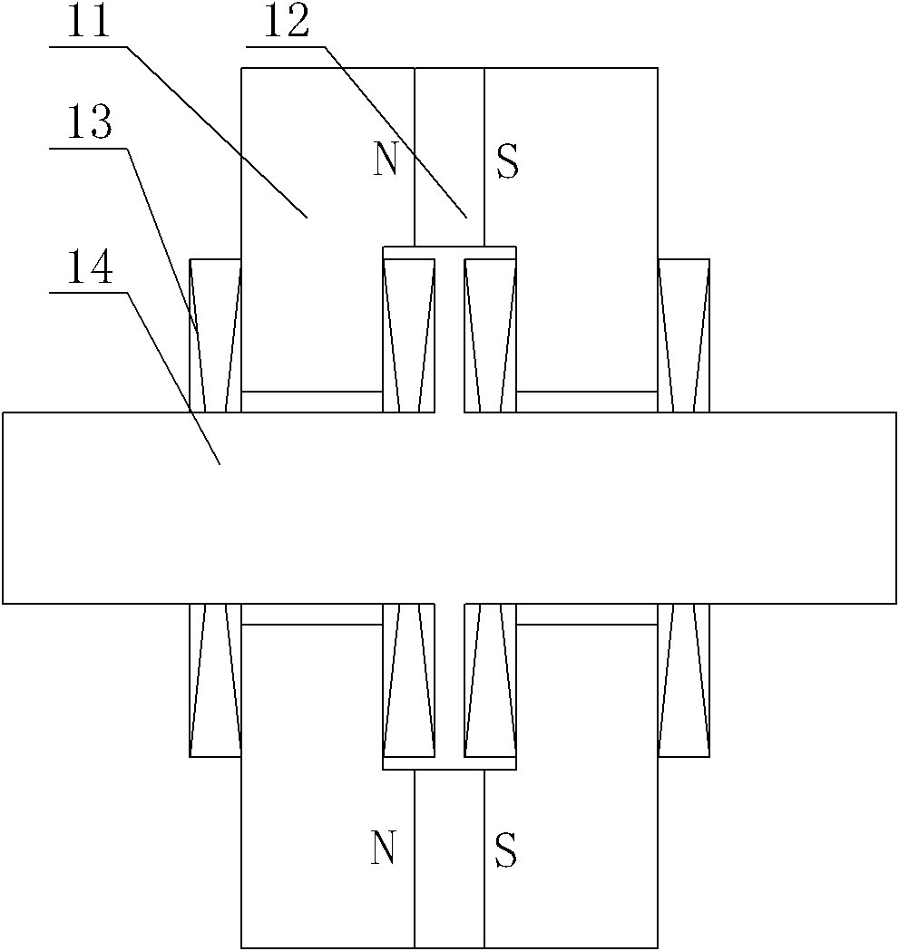 Magnetic levitation linear guide rail of differential parallel magnetic circuit structure