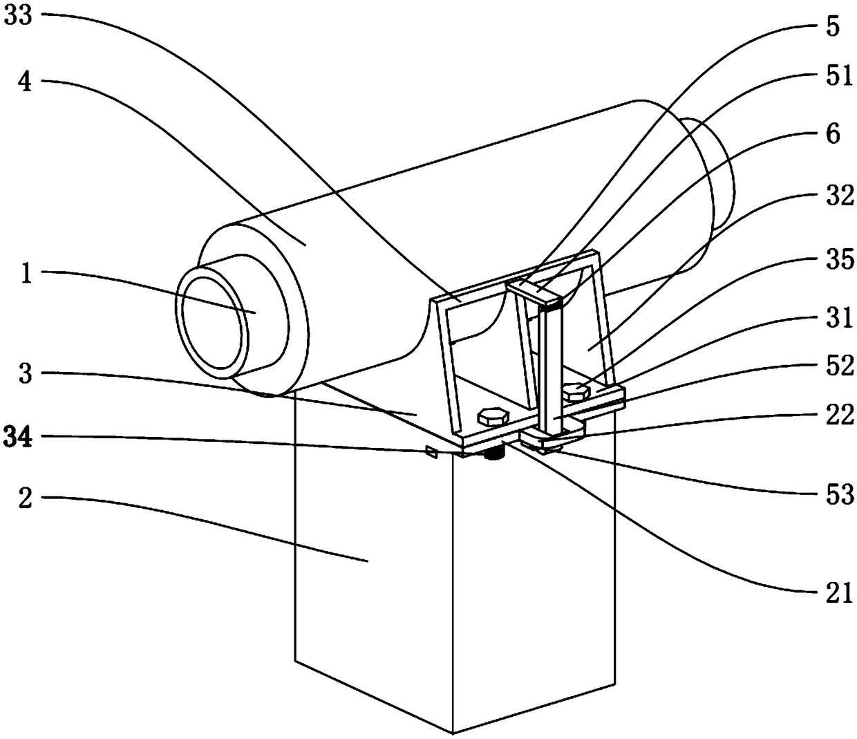 Supporting assembly for steam pipeline