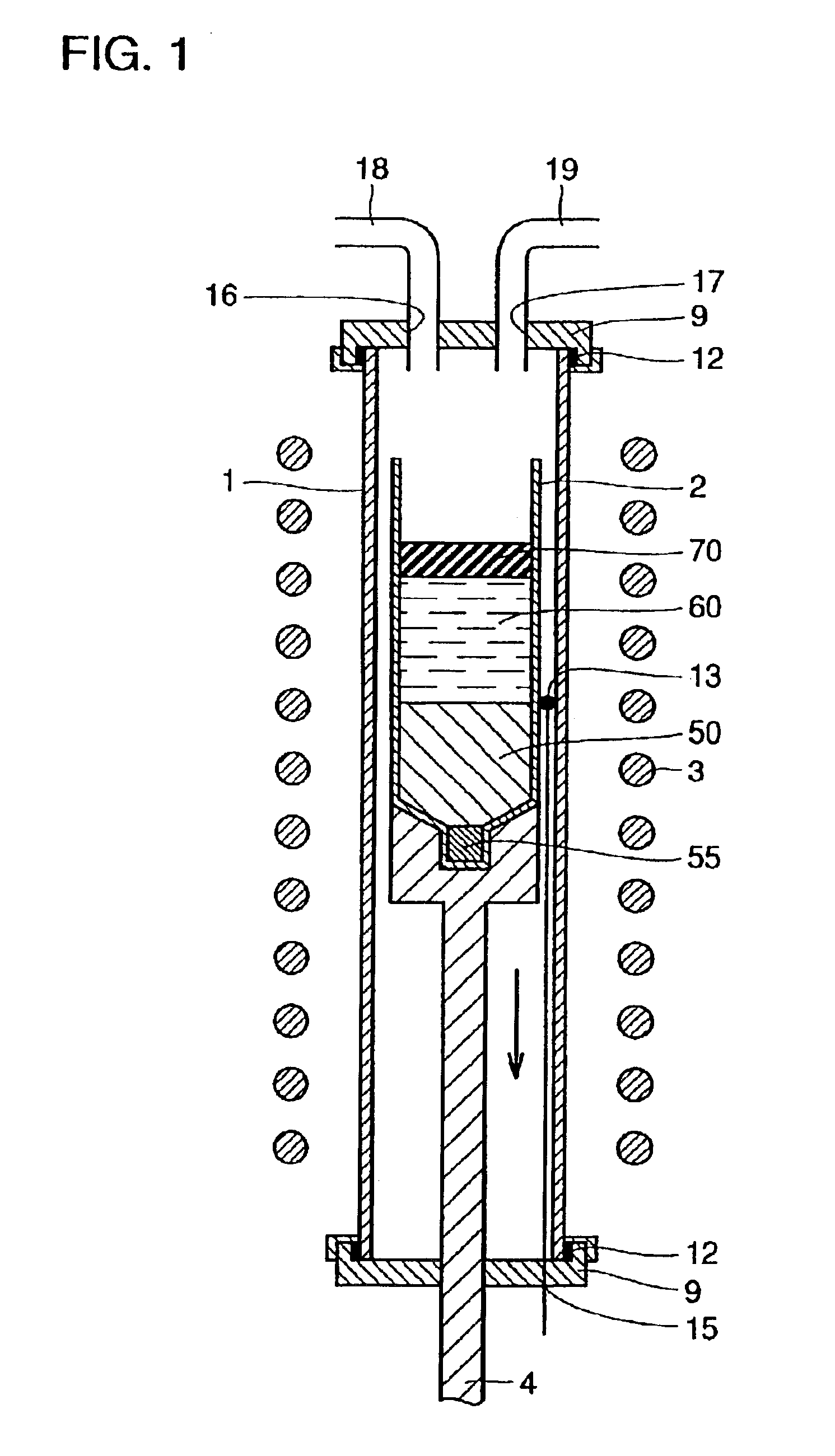 Large size semiconductor crystal with low dislocation density