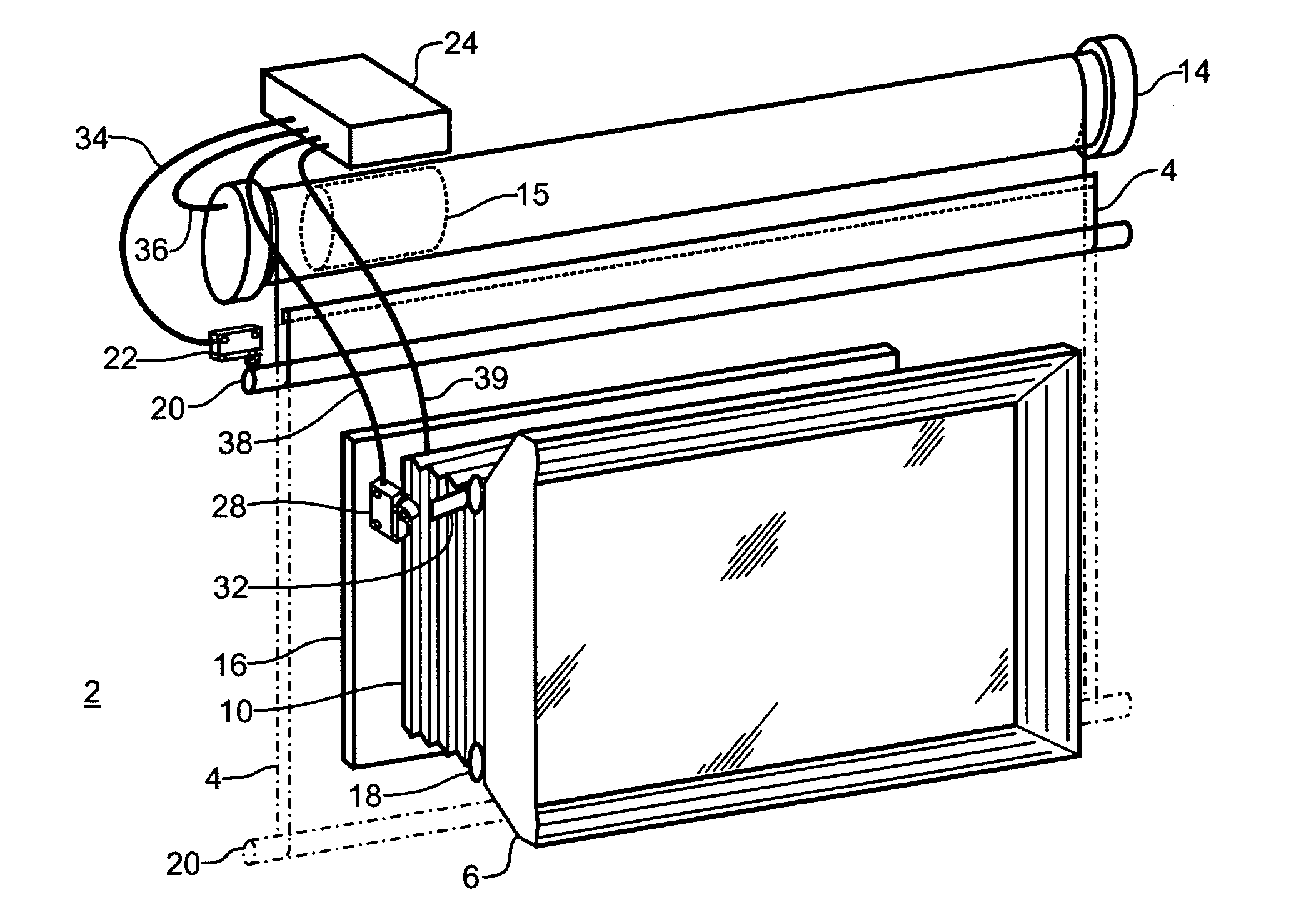 Flat panel display concealment and viewing apparatus and method