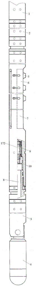 Small hole well wall core sampler