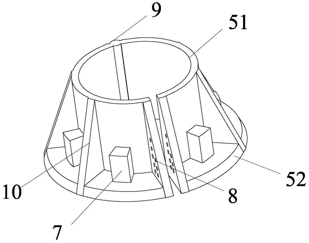 Novel floating fan foundation