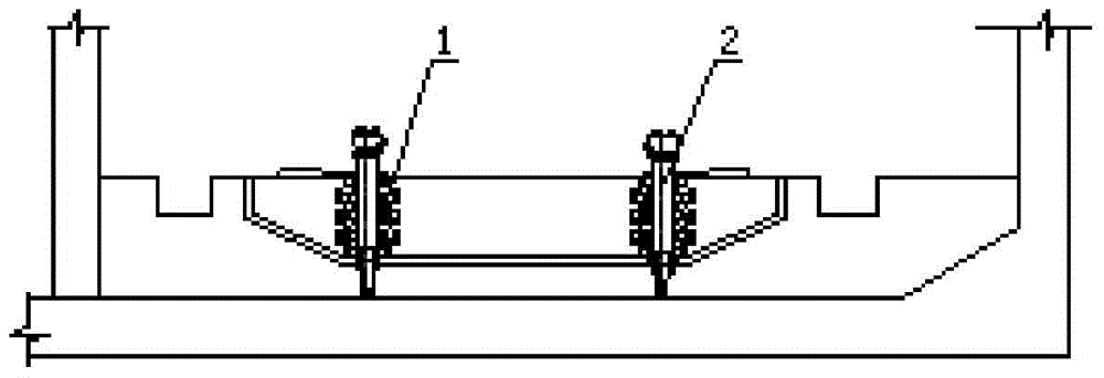 Slab track bed built-in regulator