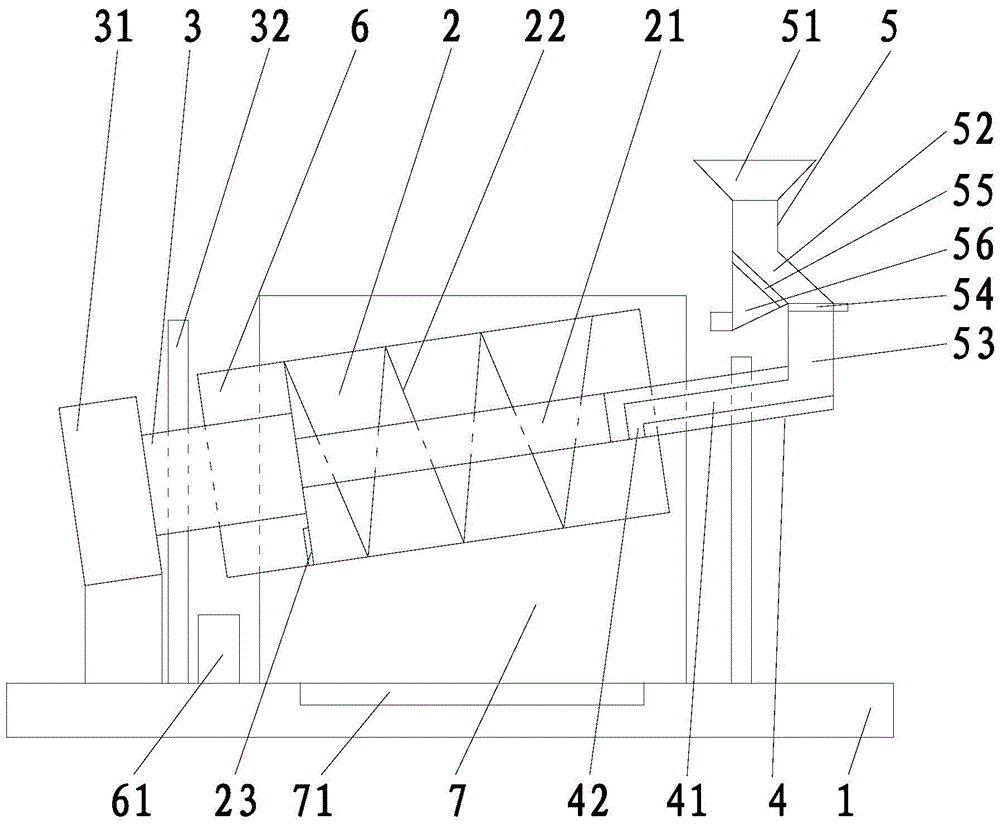 An automatic feeding and discharging deoiling machine