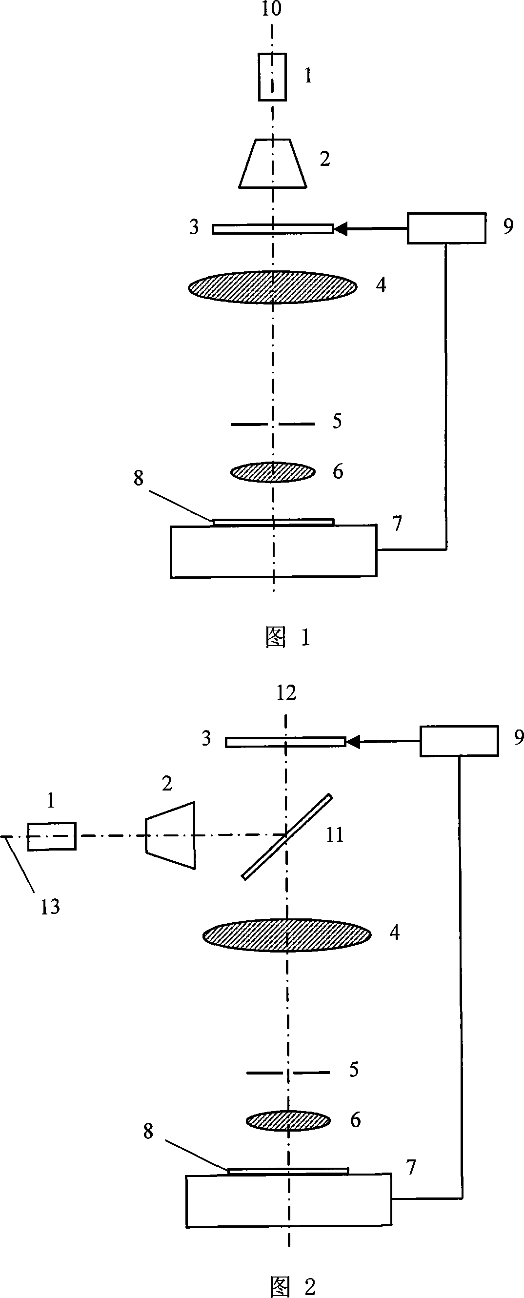 High resolution ratio micro optical device parallel direct-writing producing method and producing system