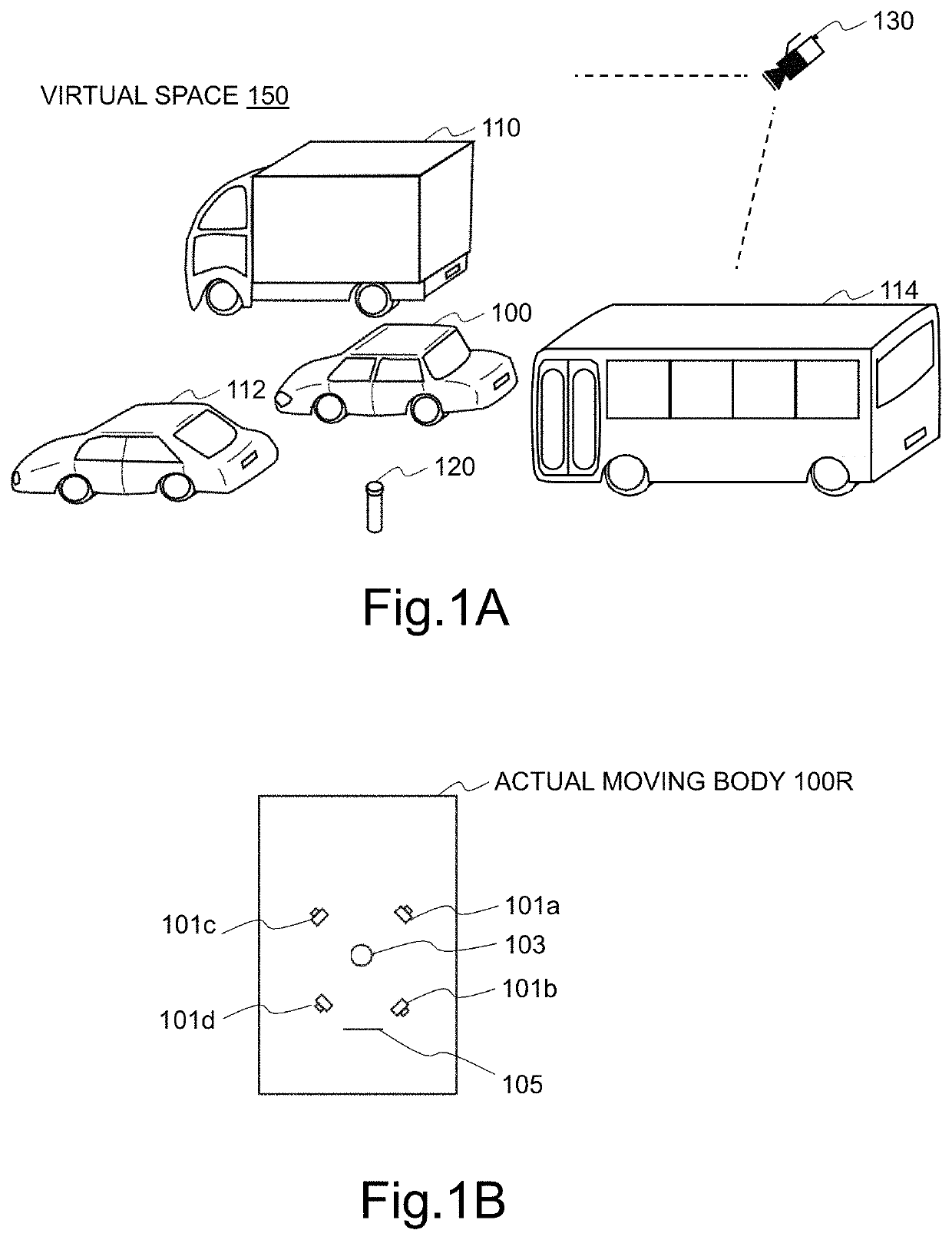 Moving body image generation recording display device and program product