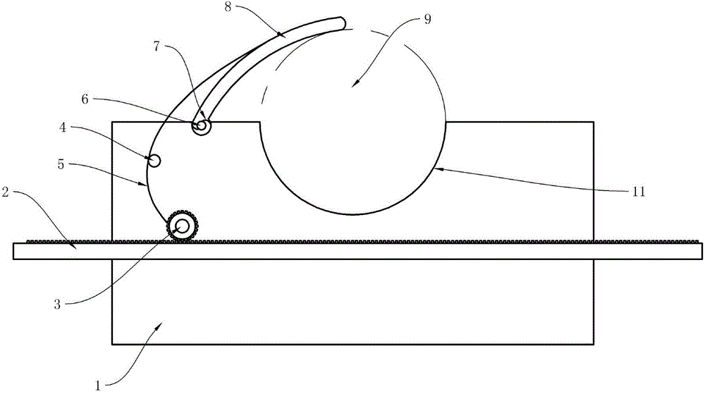 Rack clamping structure for half shaft