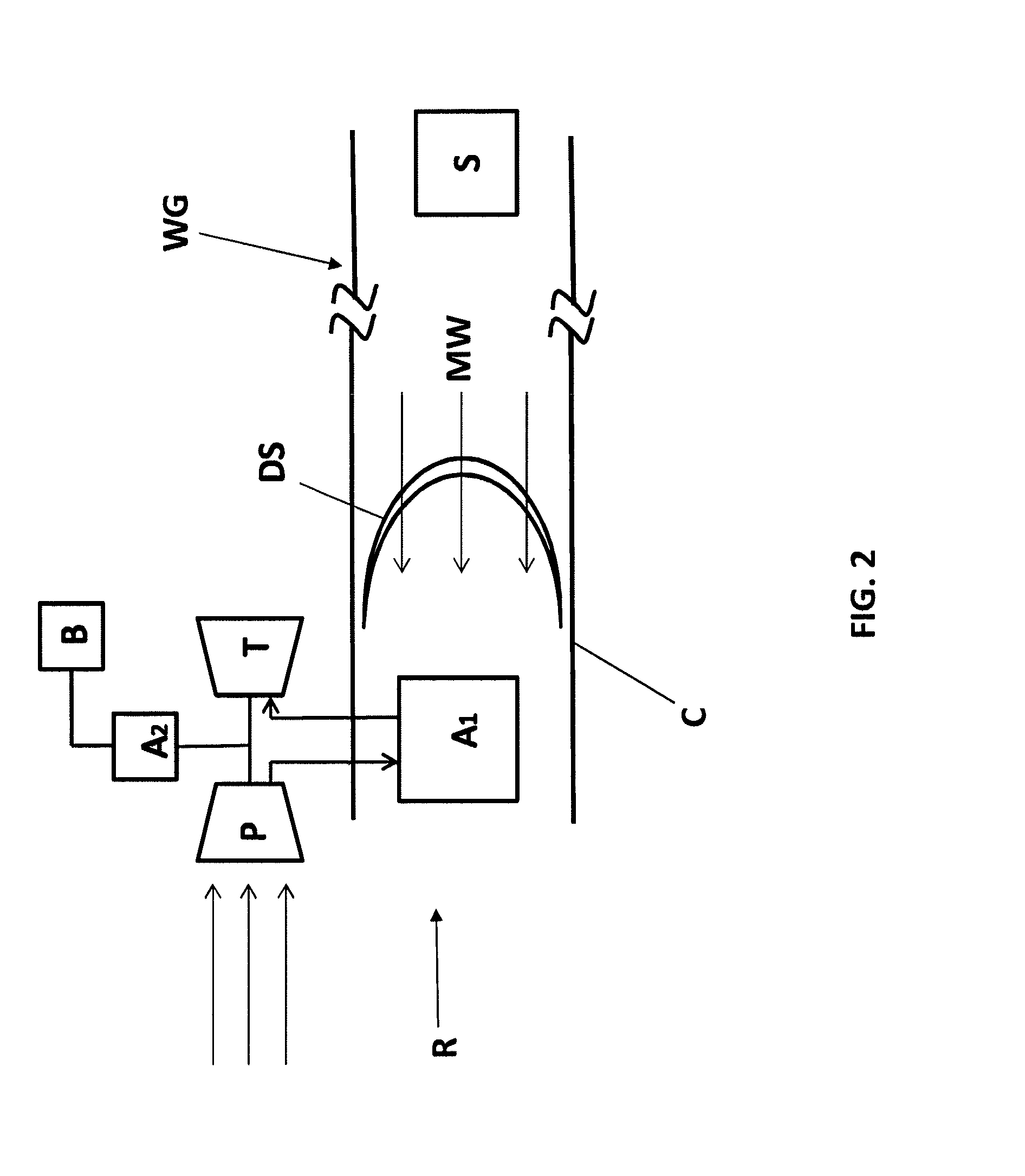 Power supply system and method for a movable vehicle within a structure