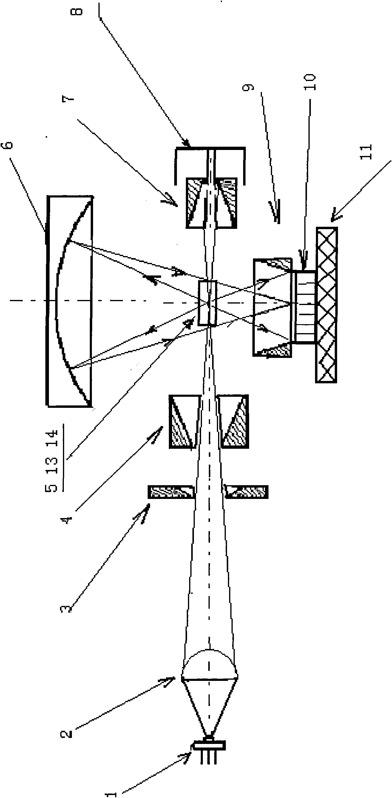 Optical sensor of novel high-output all-semiconductor dust particle counter