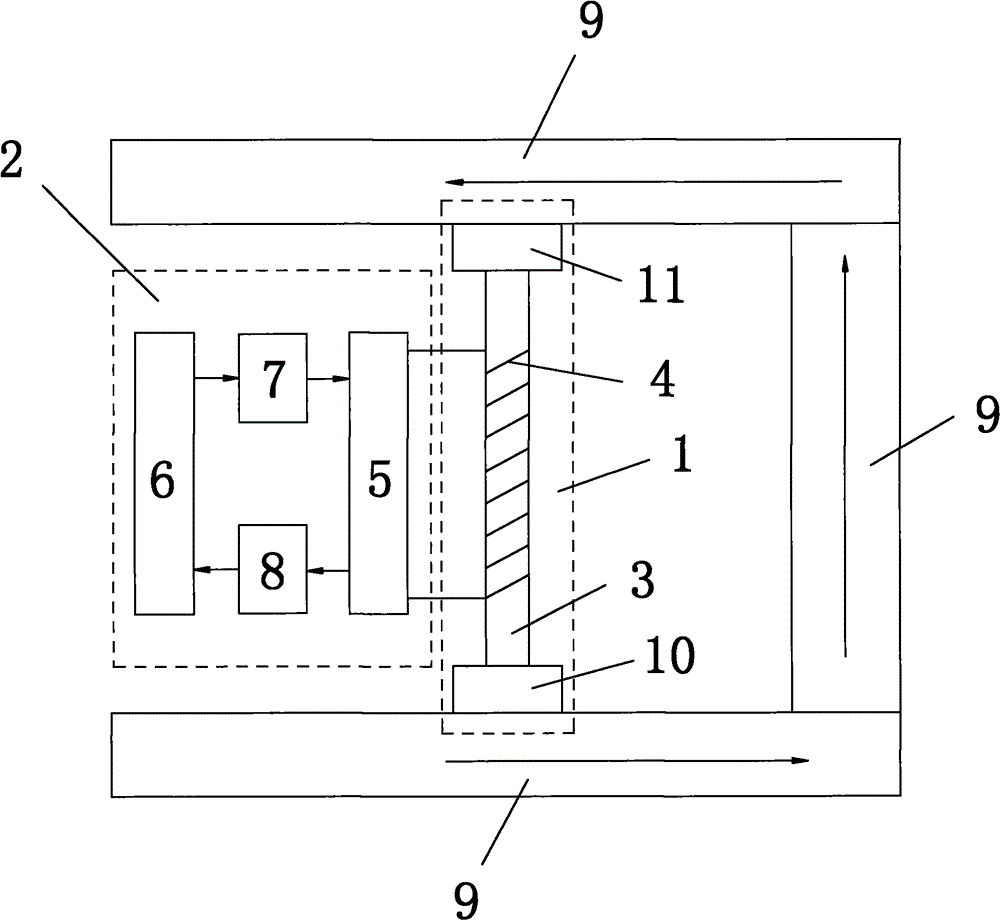 Online nuclear magnetic resonance type analysis and detection device of oil content of drilling fluid