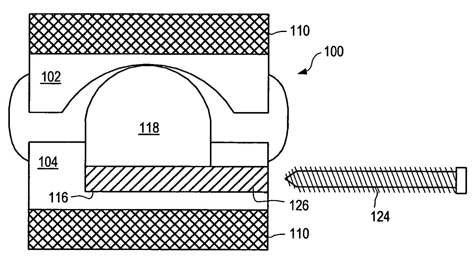 Expandable intervertebral implant for use with instrument