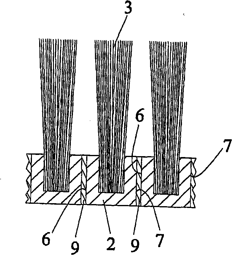 Roller brush and method for production thereof